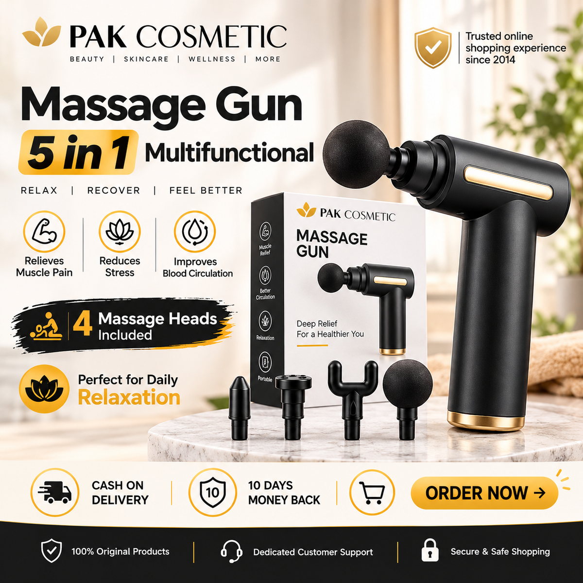 Imported 5 in 1 Multifunctional Electric Massager ⚡